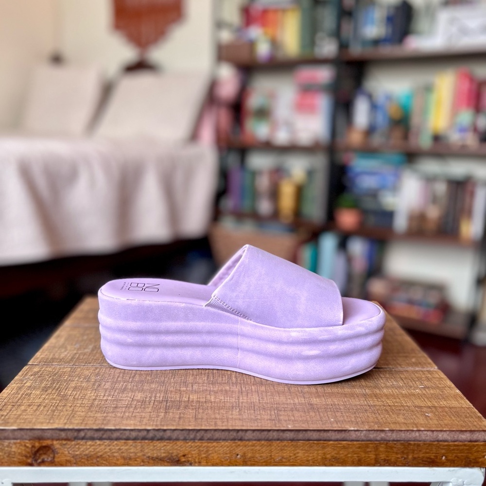 Lavender Platform Sandals